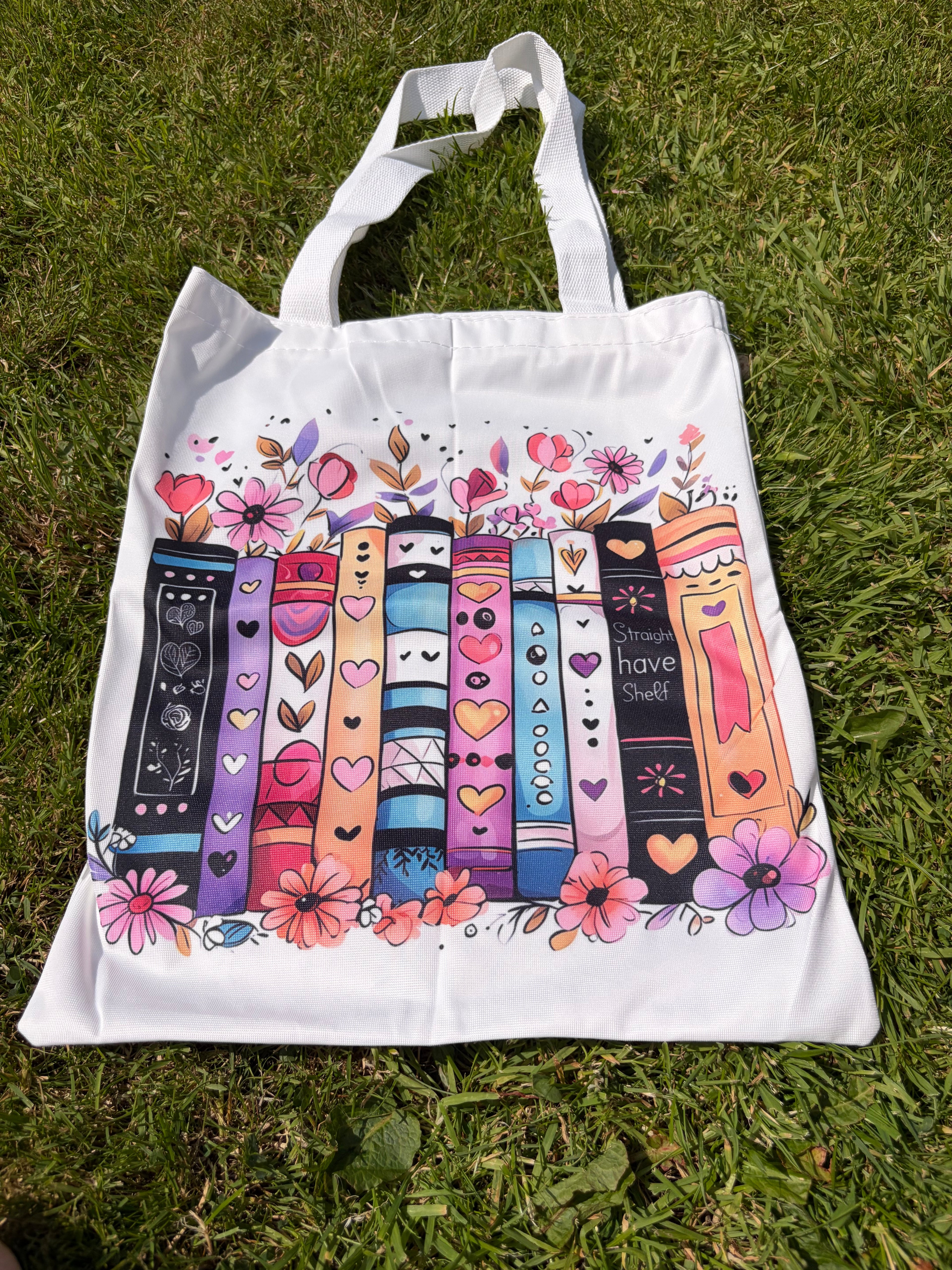 Book design tote bag