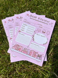 Book Review note pad
